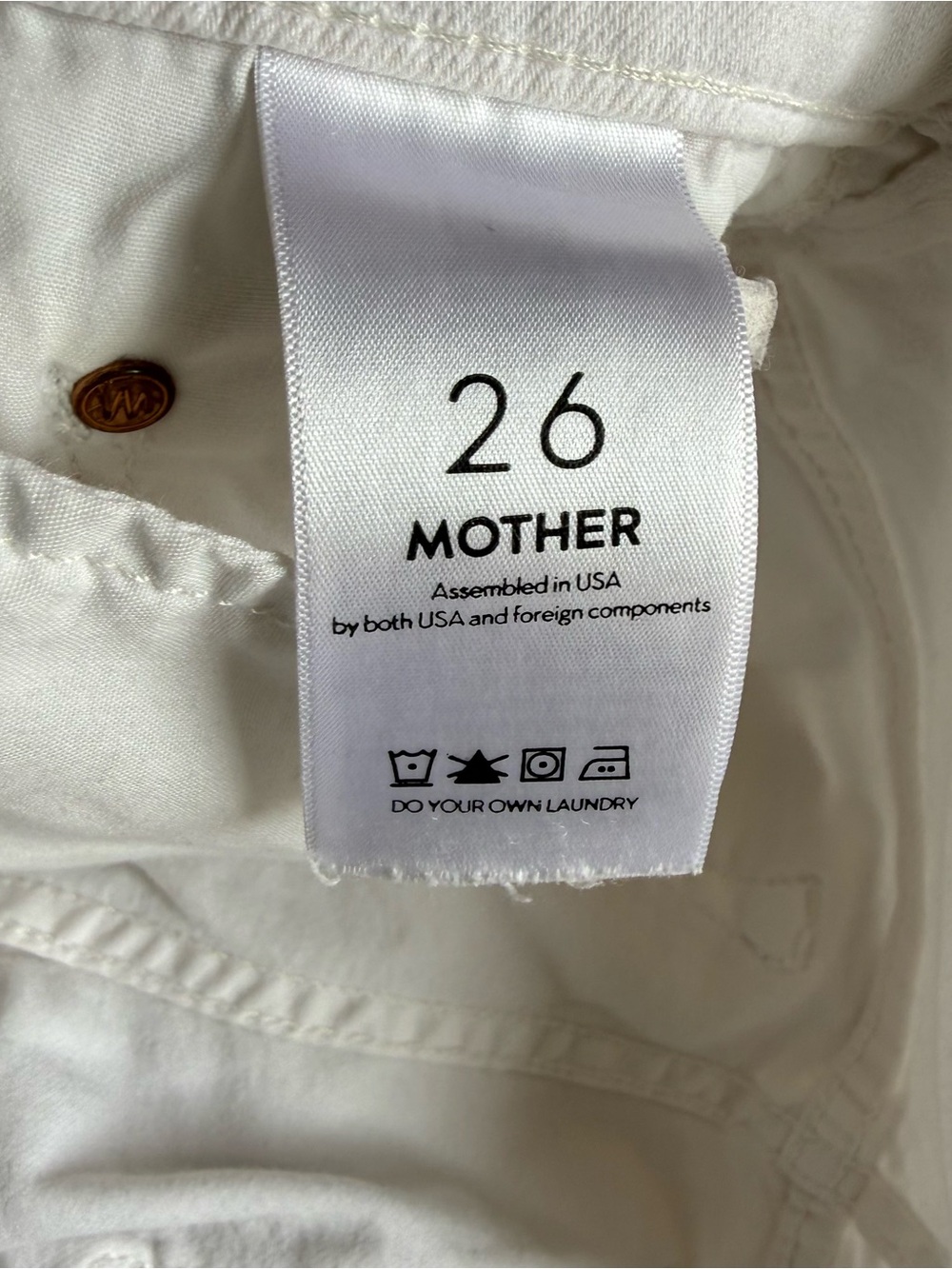 Mother jeans The Weekender Fray white 26 - Picture 3 of 4